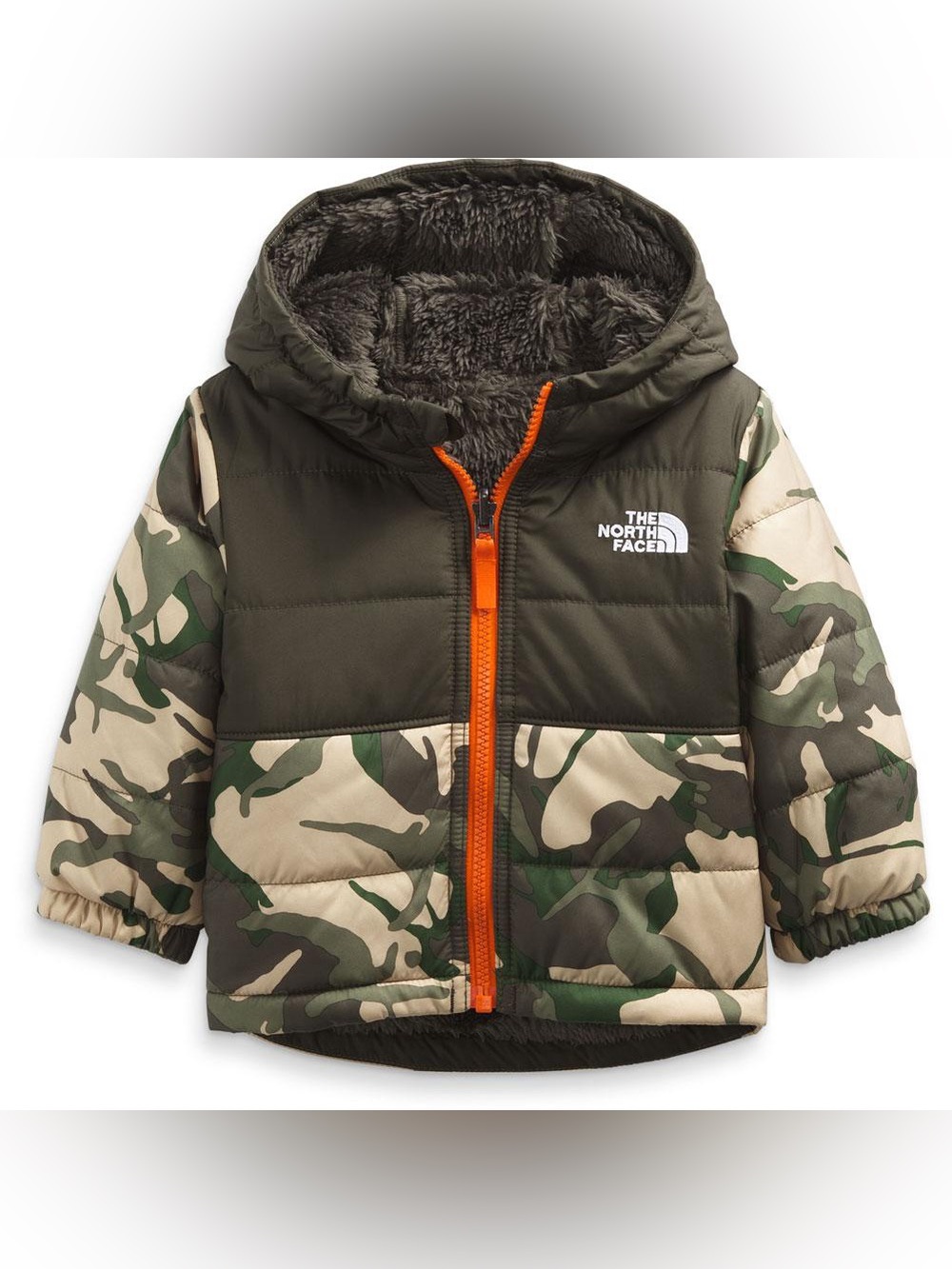 The North Face Reversible Mount Chimbo Full Zip Hooded Jacket Camo Size 6-12